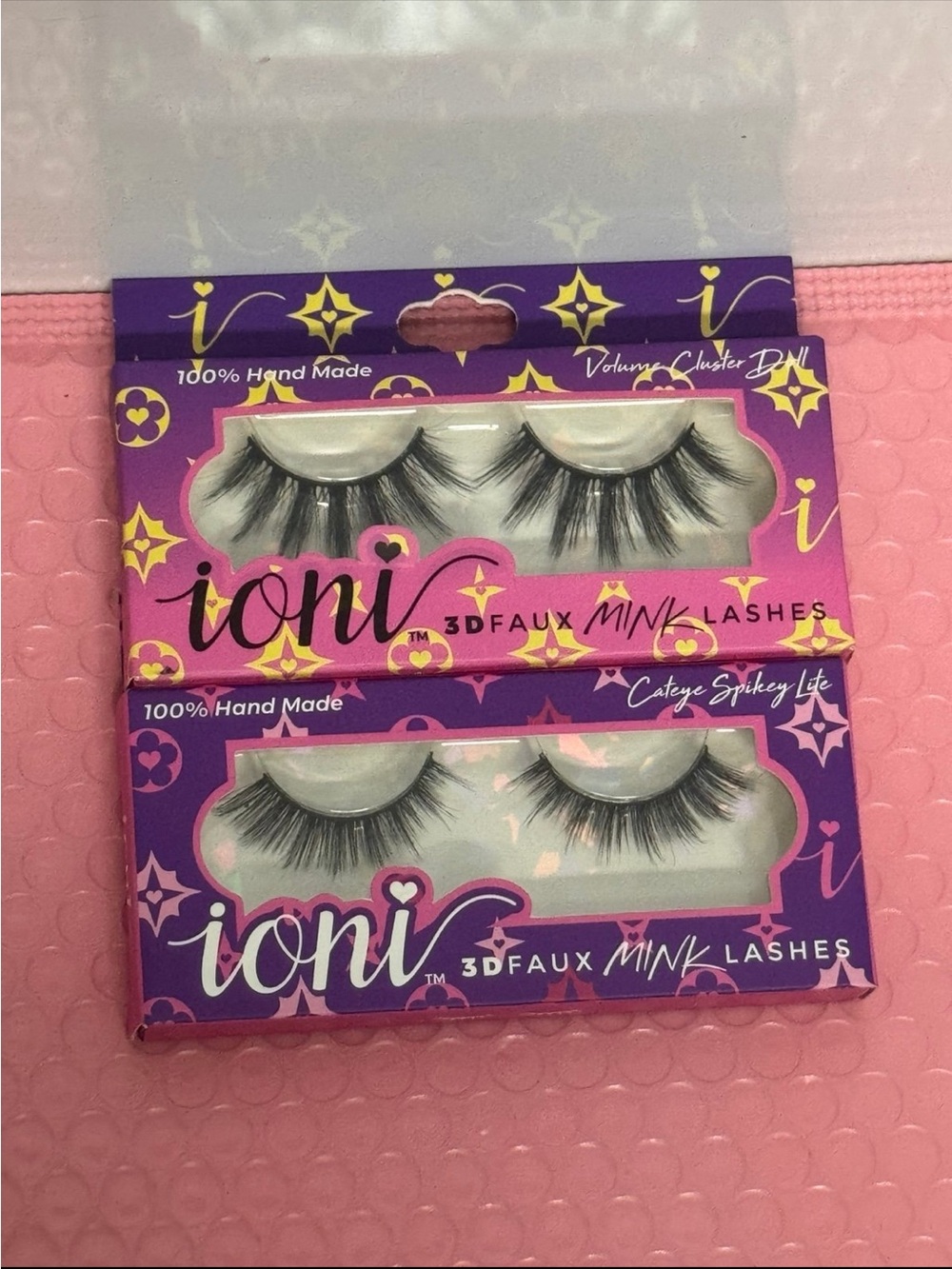 3D Faux Mink Lashes - Pink/Purple Packaging